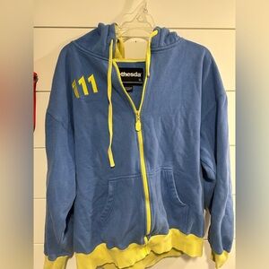Fallout Vault 111 Zip Up Sweatshirt XL